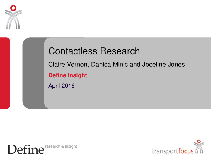 contactless research