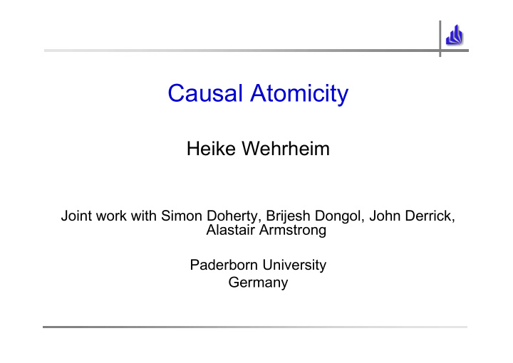 causal atomicity