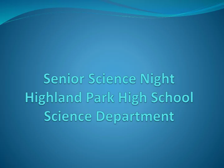 senior course options