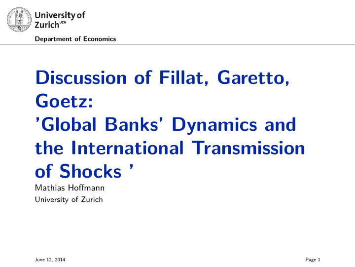 discussion of fillat garetto goetz global banks dynamics