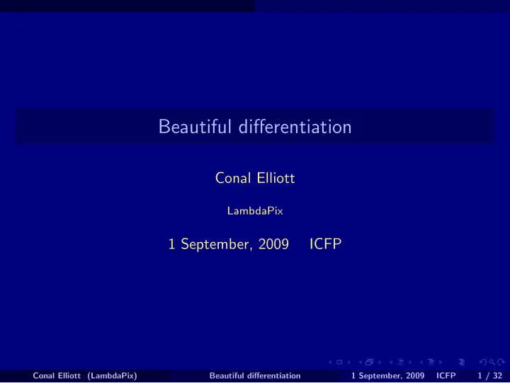 beautiful differentiation