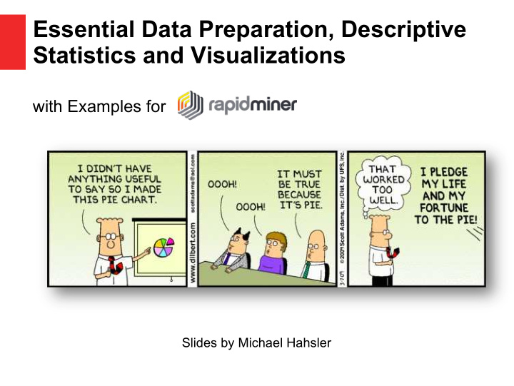 essential data preparation descriptive statistics and