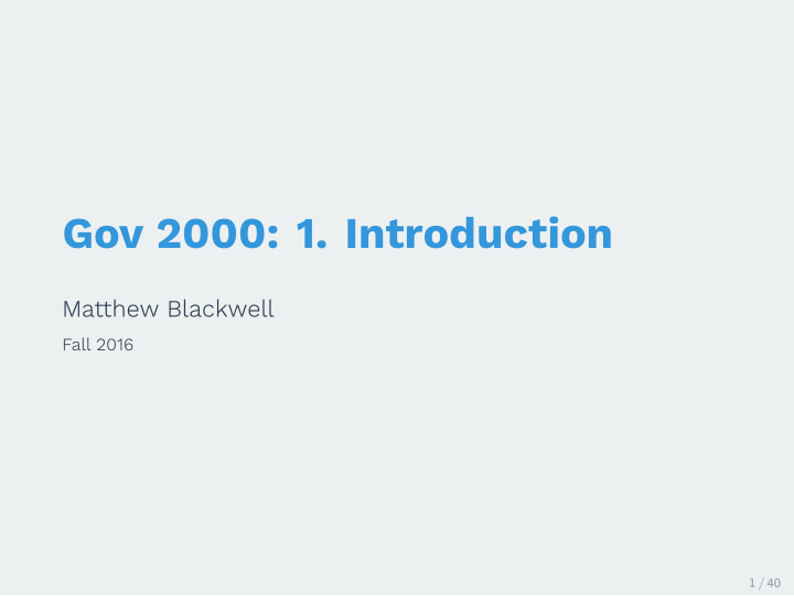 gov 2000 1 introduction