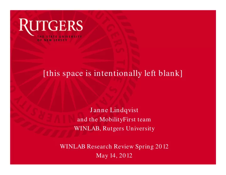 this space is intentionally left blank