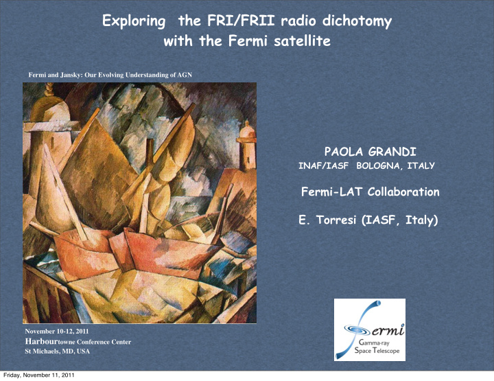 exploring the fri frii radio dichotomy with the fermi