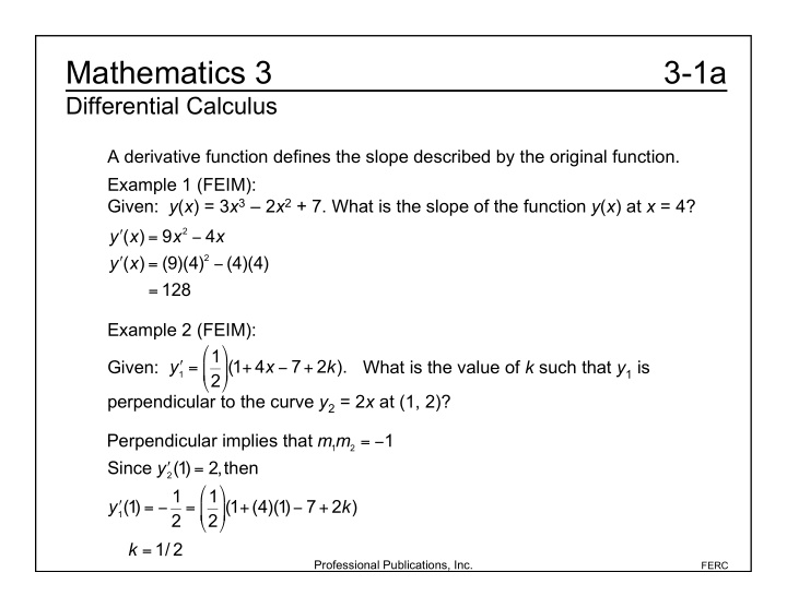 mathematics 3 3 1a