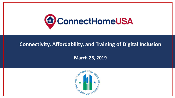 connecthome nation webinar