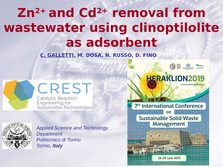 zn 2 and cd 2 removal from wastewater using