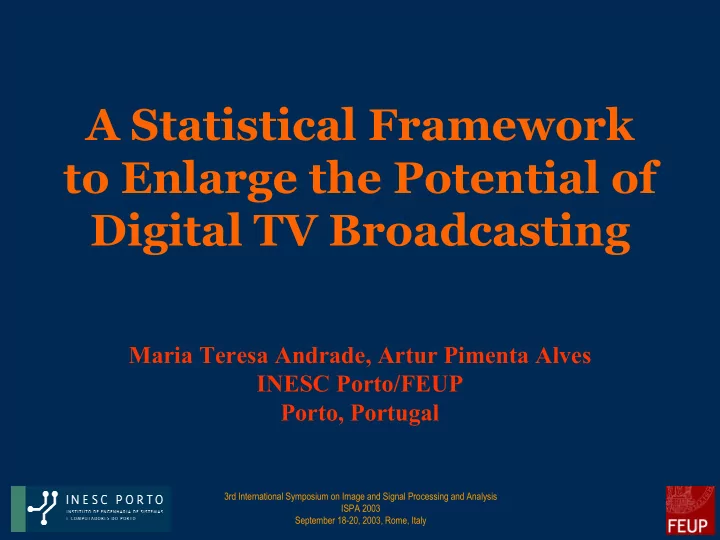 a statistical framework to enlarge the potential of