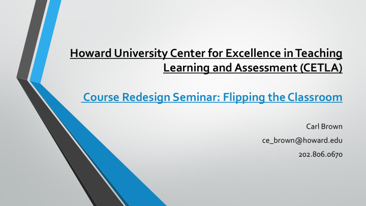howard university center for excellence in teaching