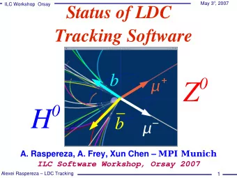 Outline  Overview of LDC Tracking System  Review of LDC Tracking software  Digitization