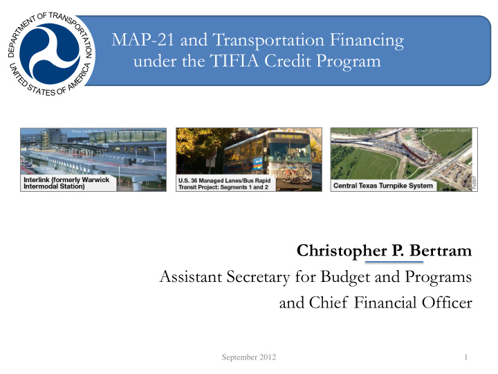 map 21 and transportation financing