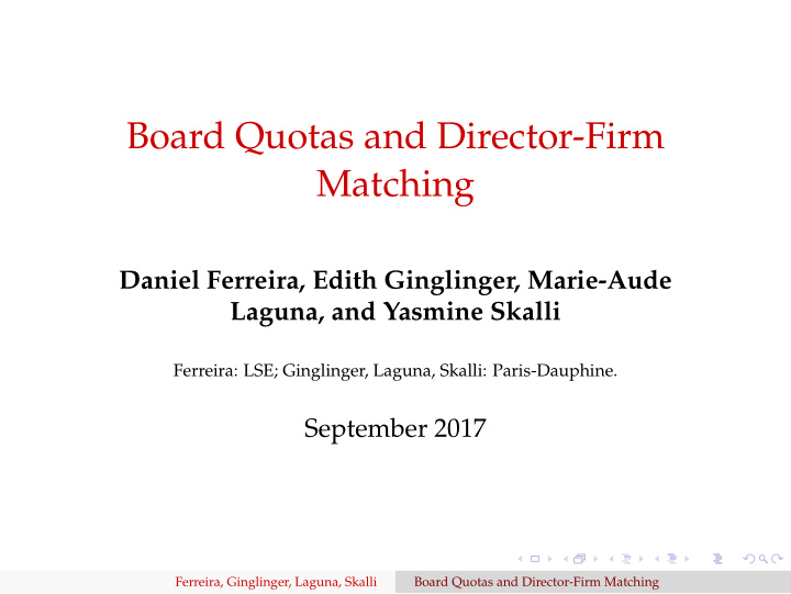board quotas and director firm matching