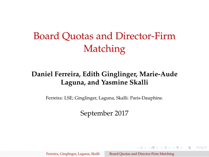 board quotas and director firm matching