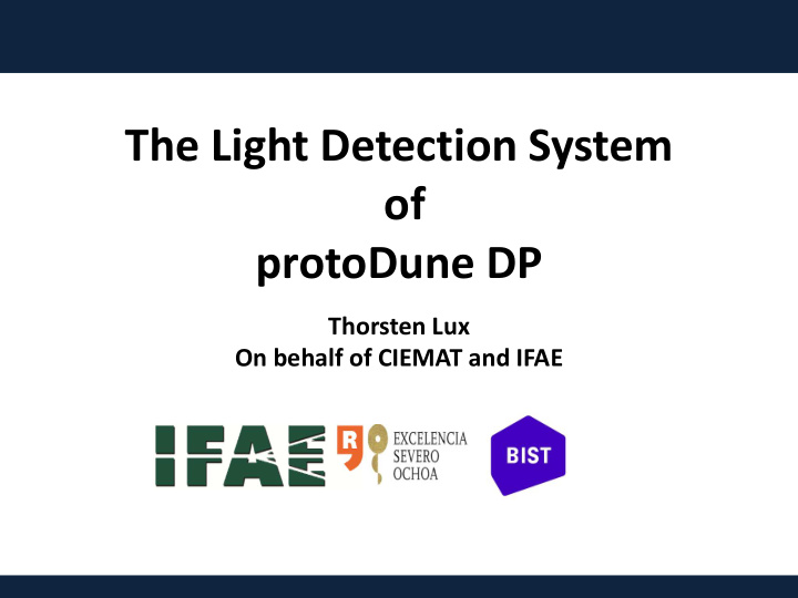 the light detection system