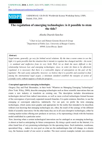 USINEWS-02 , 2018 , 4, ISSN : 2624-5078, ISBN : 978-3-03842-820-6  2