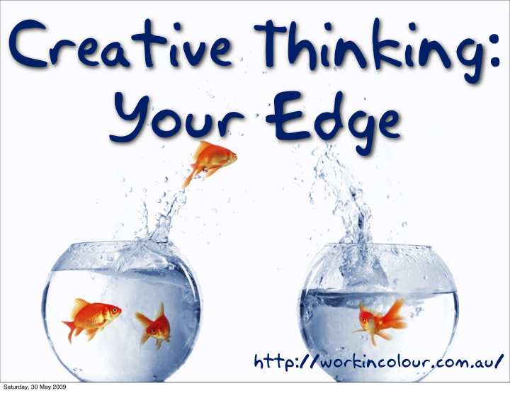 creative thinking your edge