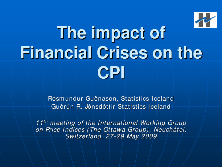 the impact of the impact of financial crises on the