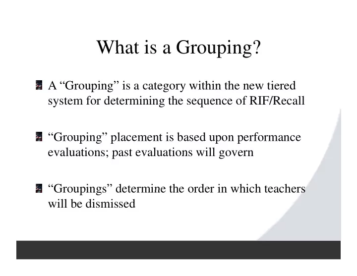 what is a grouping what is a grouping