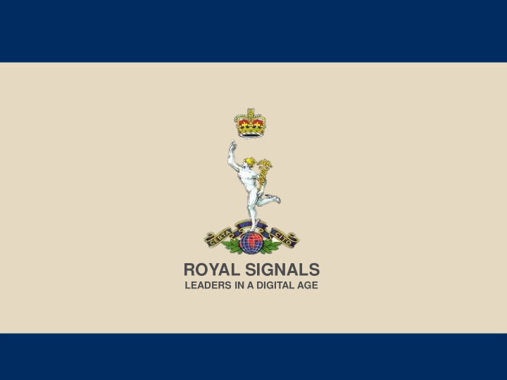 royal signals leaders in a digital age the caduceus