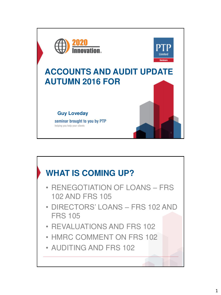 accounts and audit update autumn 2016 for