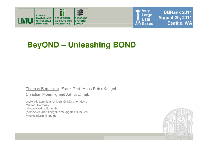 beyond unleashing bond