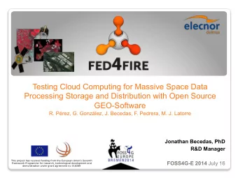 GEO-Software R. Prez, G. Gonzlez, J. Becedas, F. Pedrera, M. J. Latorre  Jonathan Becedas, PhD