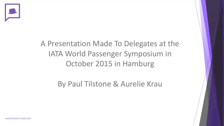 iata world passenger symposium in