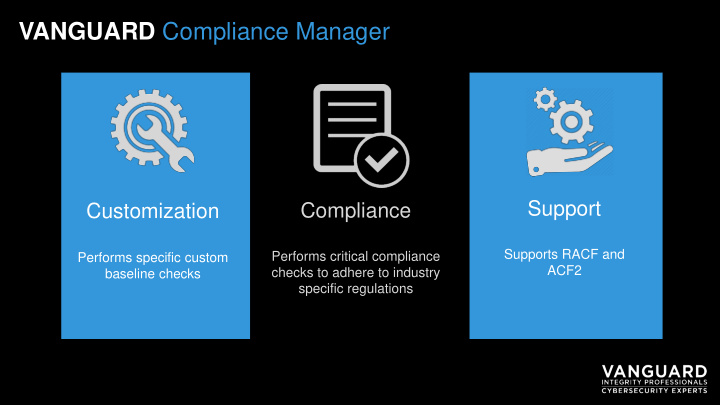 vanguard compliance manager