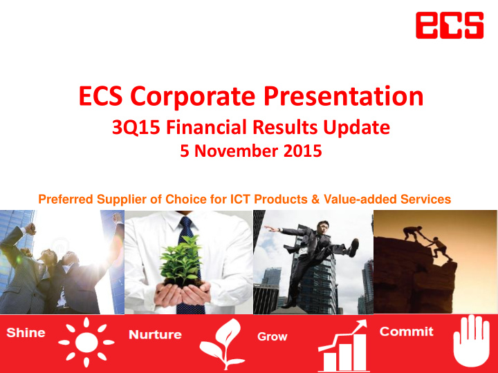 ecs corporate presentation