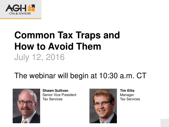 common tax traps and how to avoid them