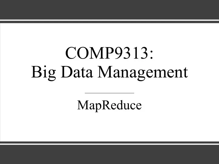 comp9313 big data management