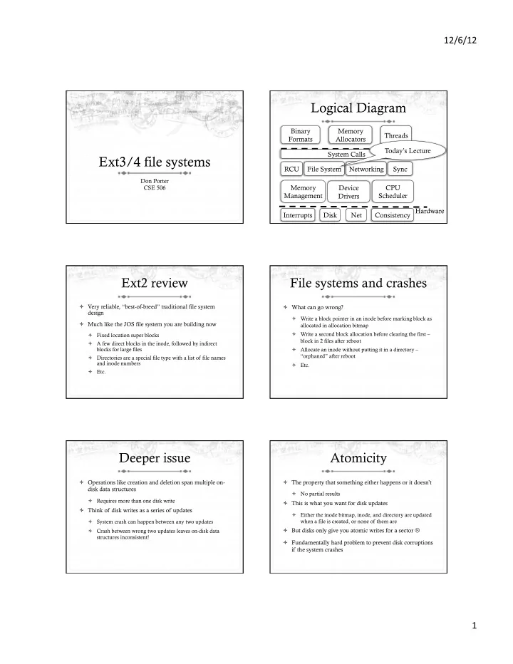 ext3 4 file systems