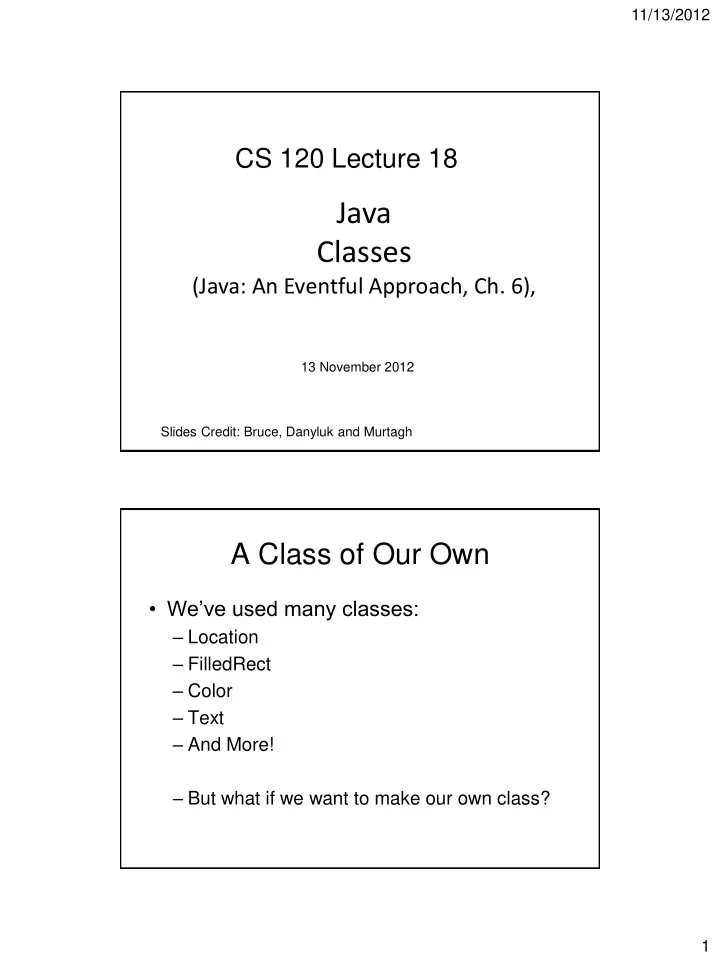 java classes