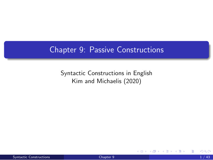 chapter 9 passive constructions