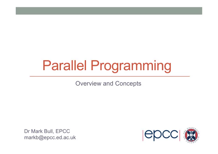 parallel programming