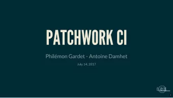 1  We want to automatically reject malformed, or not working  patches  2  3  4  name: Proctree