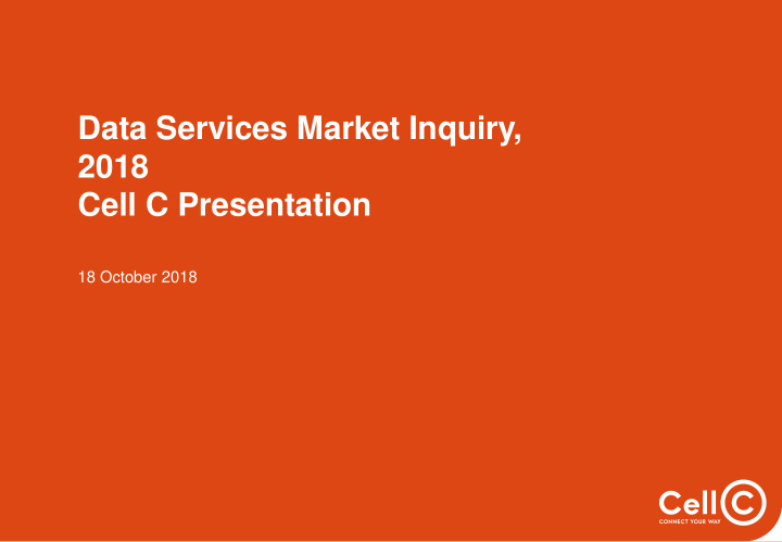 data services market inquiry