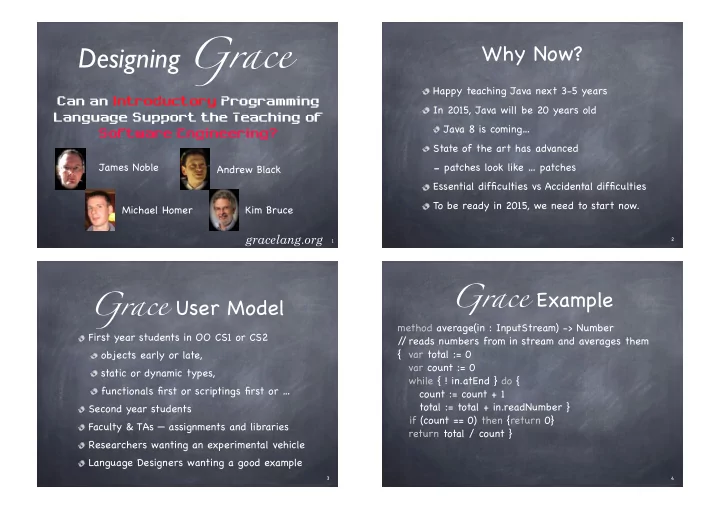 designing grace