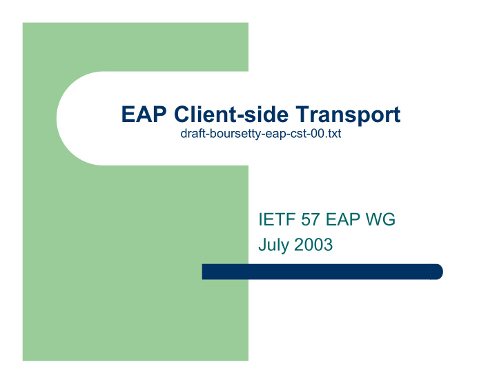 eap client side transport
