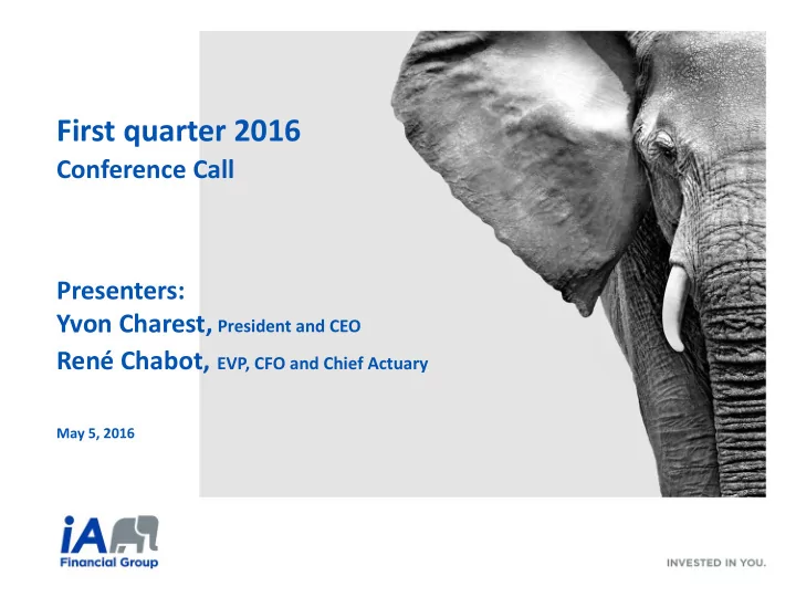 q1 highlights