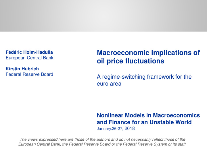 macroeconomic implications of