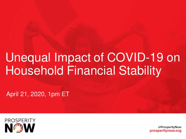 household financial stability