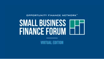 Increasing Efficiency and Sustainability through  Outsourcing, CDFI Partnerships, and Mergers