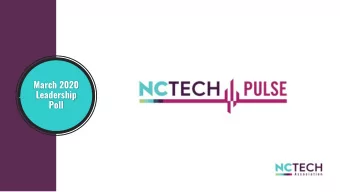 March 2020  Leadership  Poll  Roughly what percentage of your NC-based workforce is currently