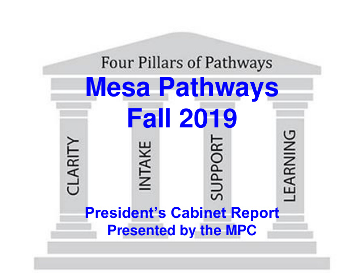 mesa pathways