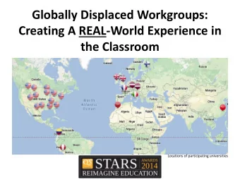 the Classroom  Locations of participating universities  Key Competencies  Best Developed in