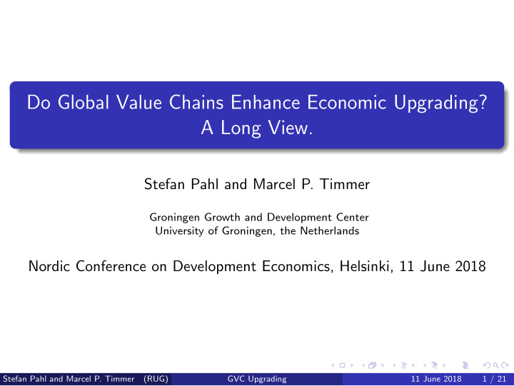 do global value chains enhance economic upgrading a long