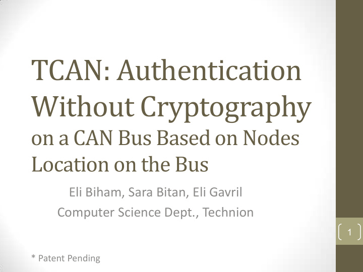 tcan authentication