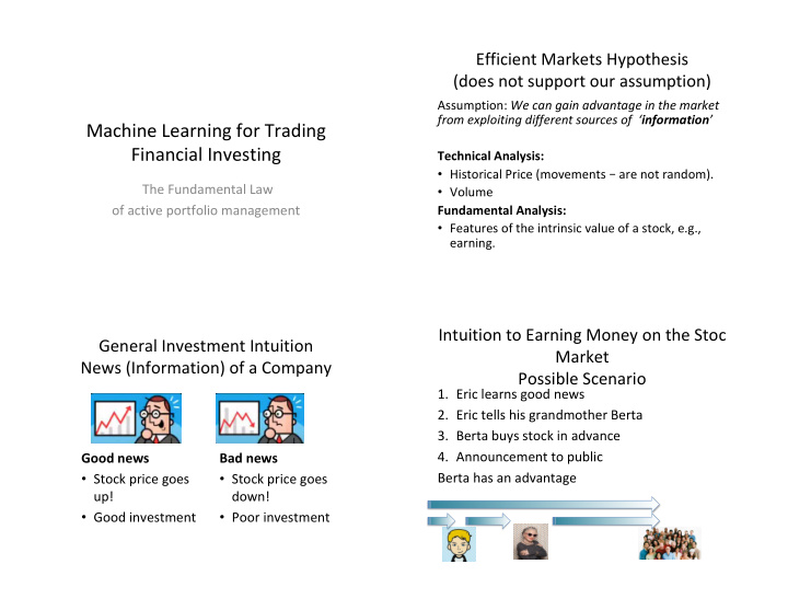 machine learning for trading